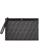  Túi Fendi FF Jacquard Flat Pouch Medium 'Black' 
