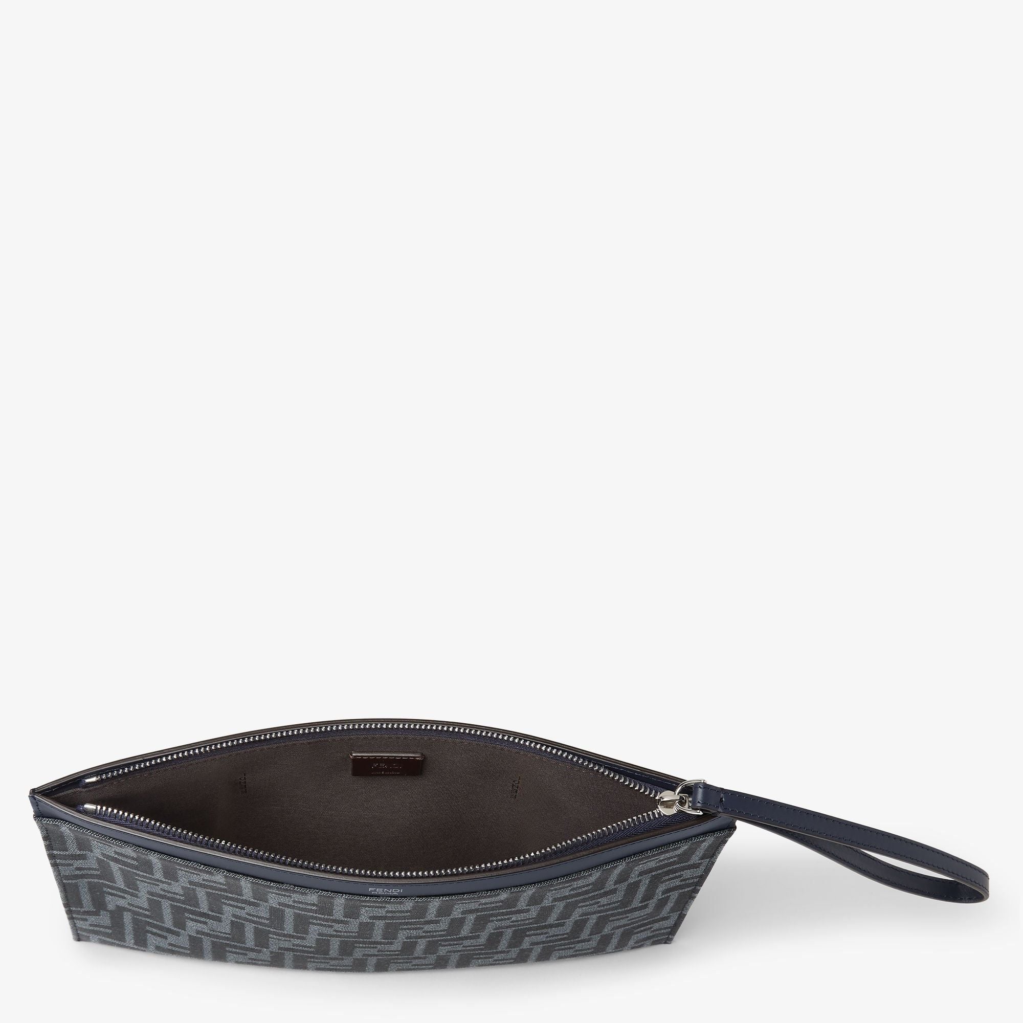  Túi Fendi FF Jacquard Flat Pouch Medium 'Blue' 