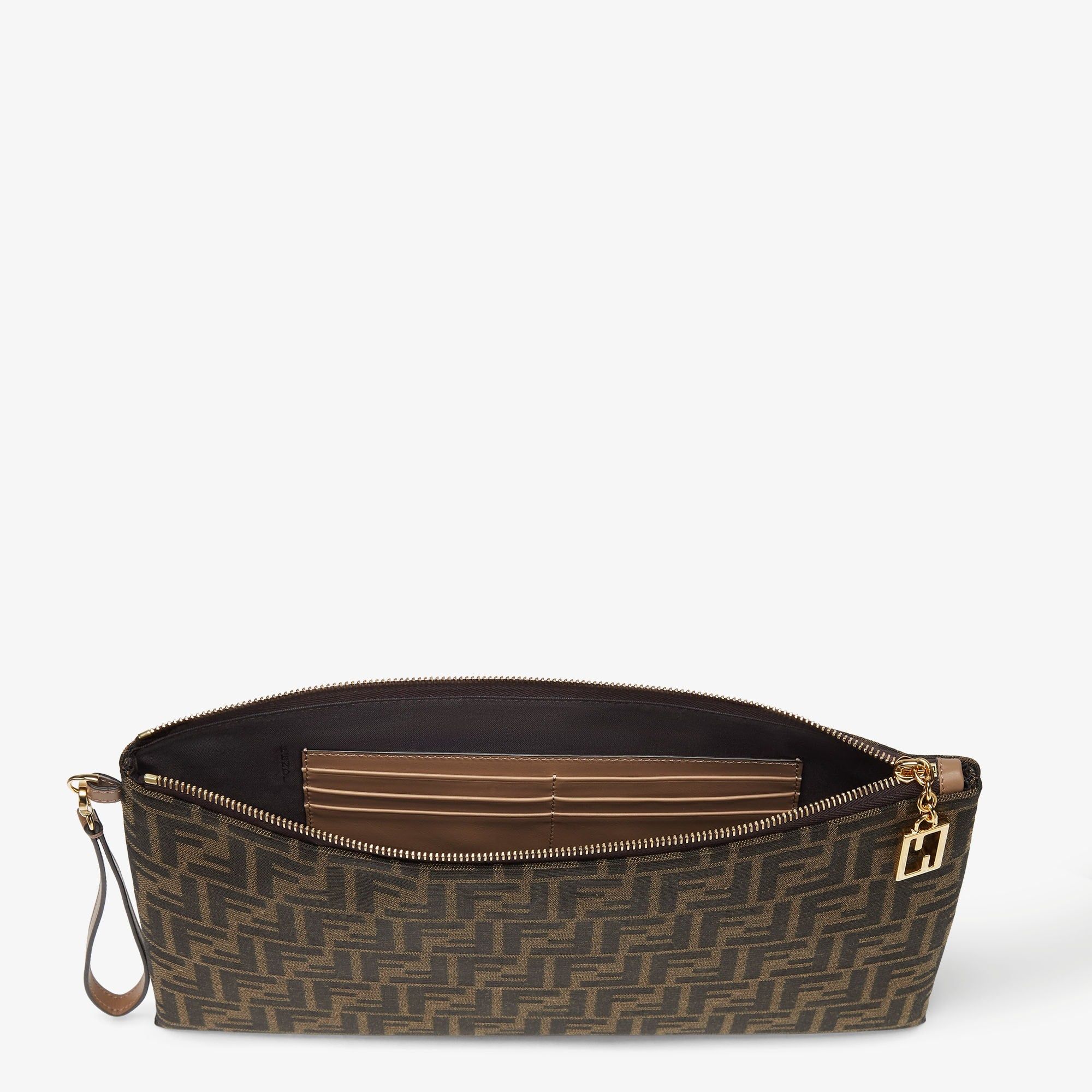  Túi Fendi Large Tube Flat Pouch 'Brown' 