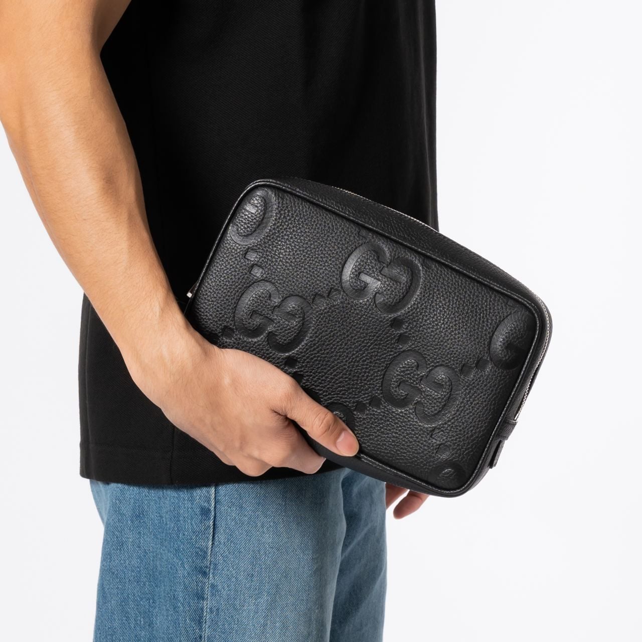  Túi Gucci Jumbo GG Toiletry Case 'Black' 