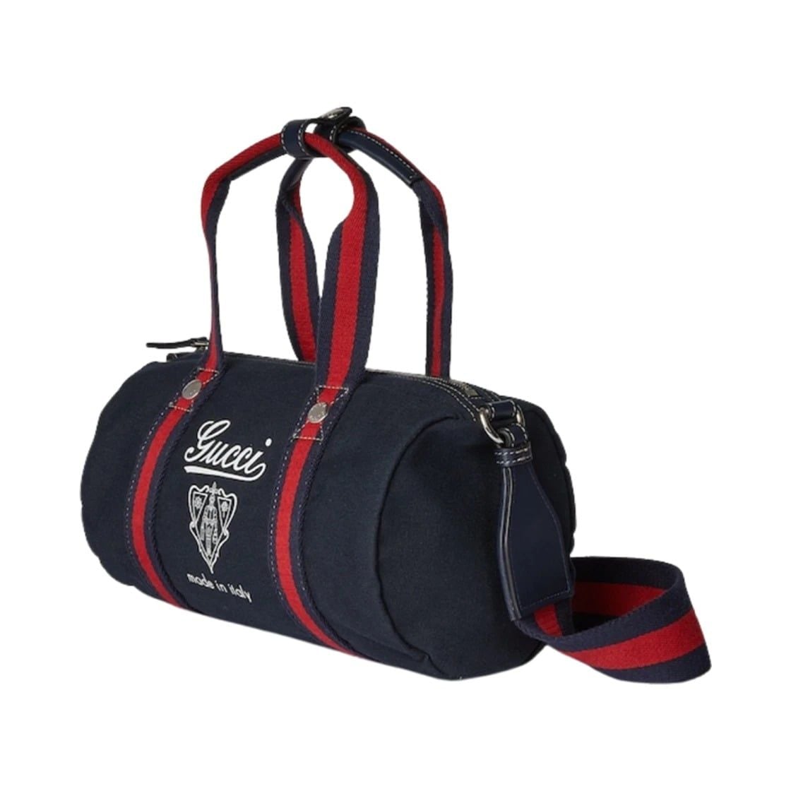  Túi Gucci Small Printed Canvas Duffle Bag 'Blue' 