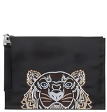  Túi Kenzo Canvas Tiger Logo Clutch 'Black' 
