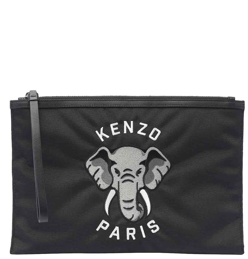  Túi Kenzo Varsity Jungle Zip Pouch 'Black' 