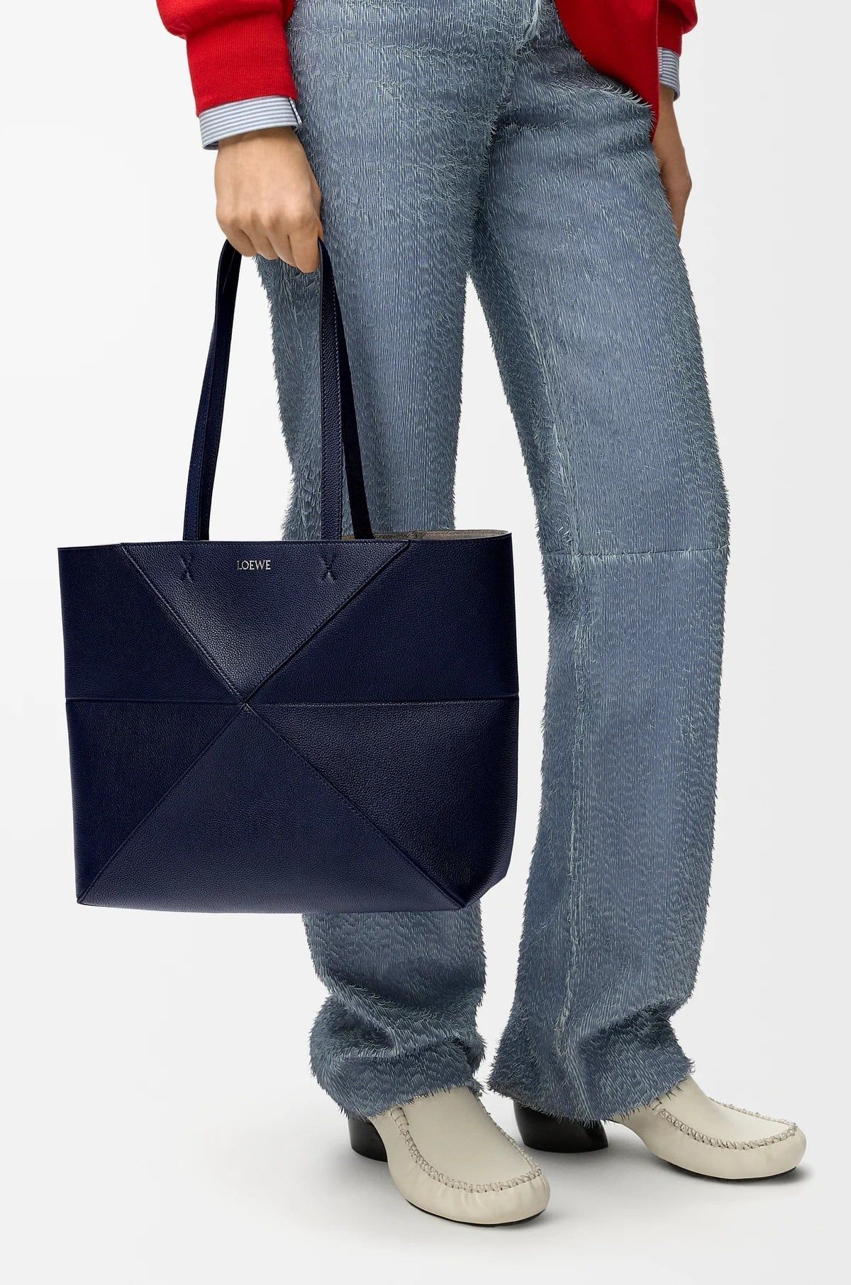  Túi Loewe Medium Horizontal Puzzle Fold Tote 'Navy' 