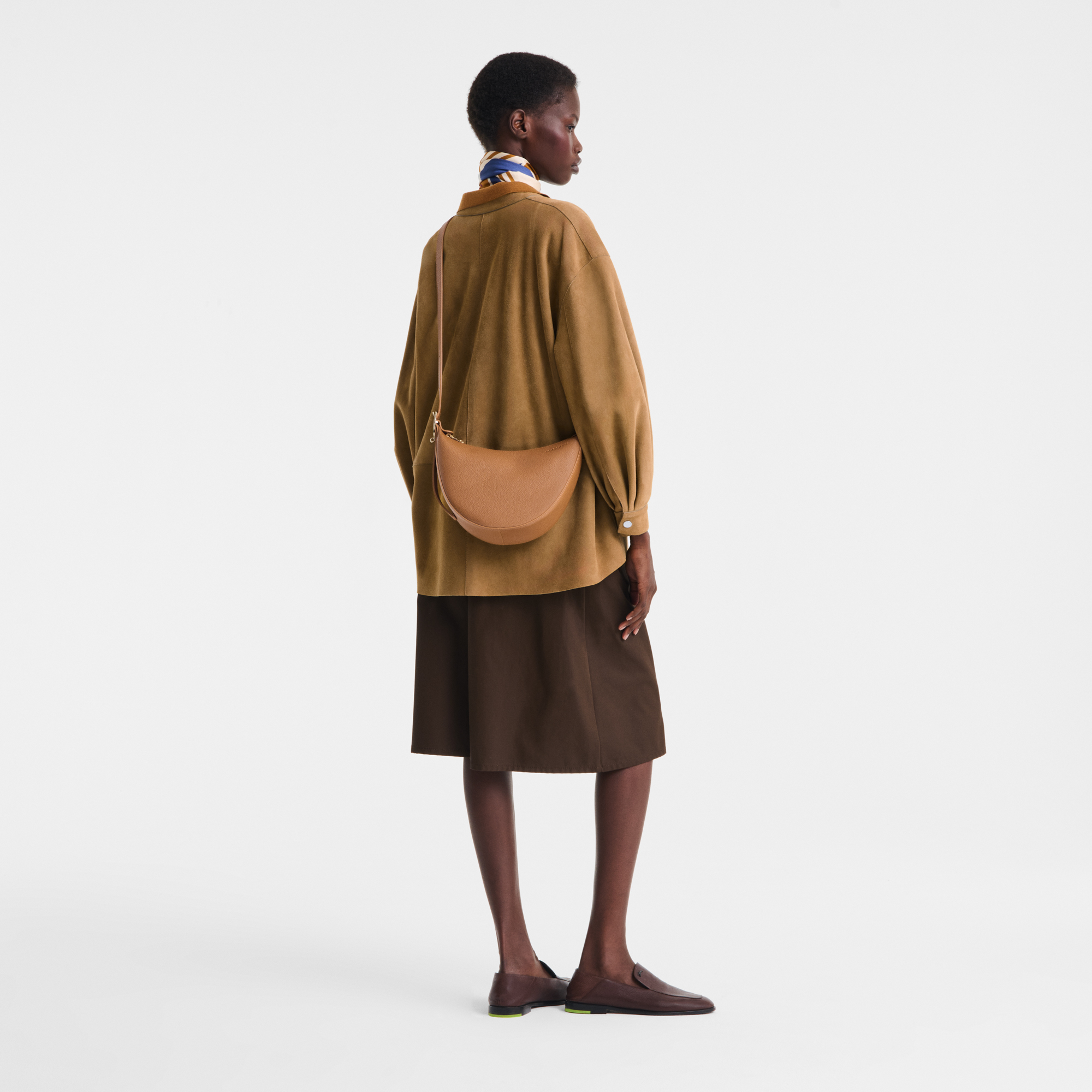  Túi Longchamp Le Foulonné S Crossbody Bag 'Pecan' 