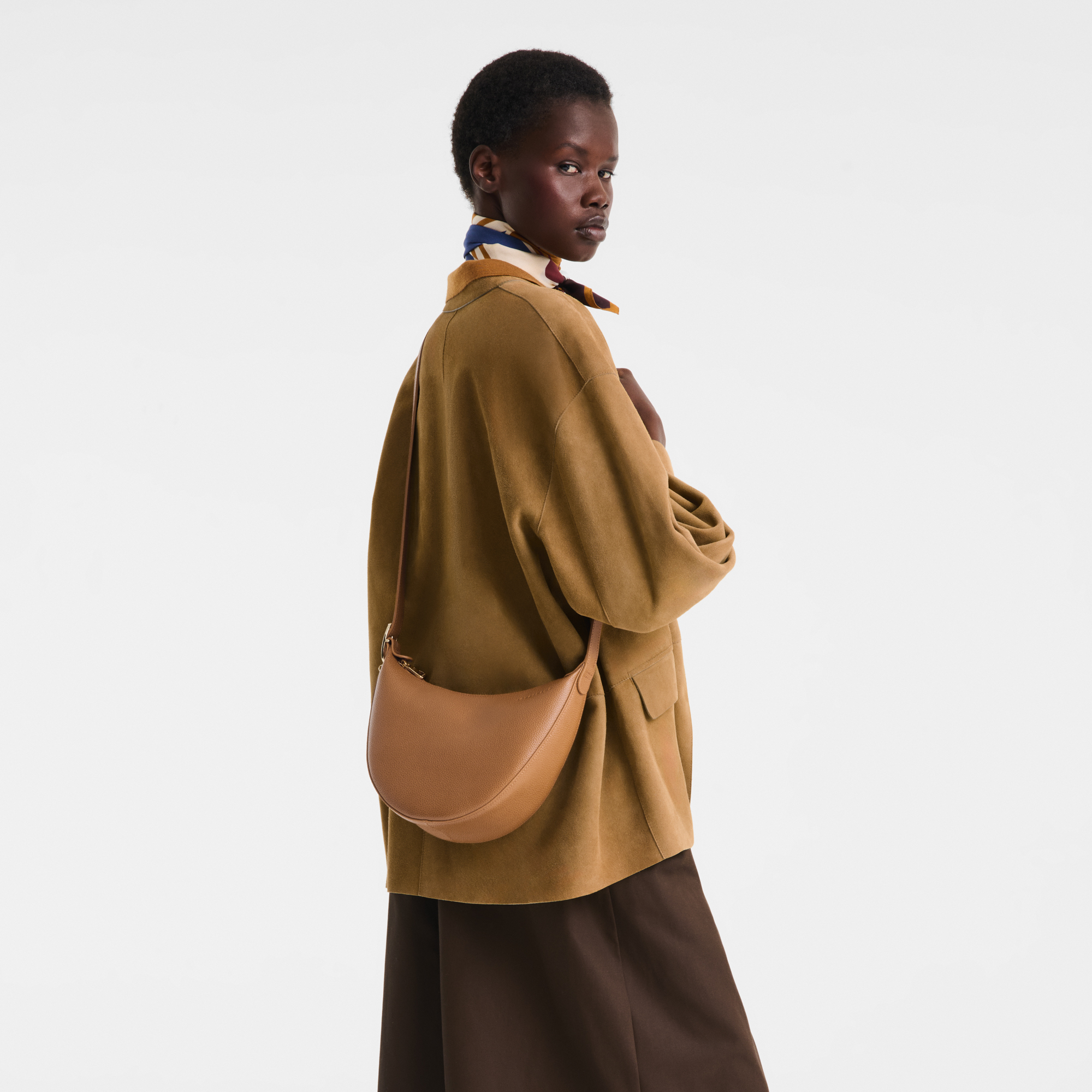  Túi Longchamp Le Foulonné S Crossbody Bag 'Pecan' 