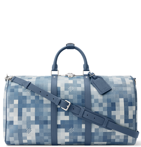  Túi Louis Vuitton Keepall Bandoulière 50 Bag 'Blue' 