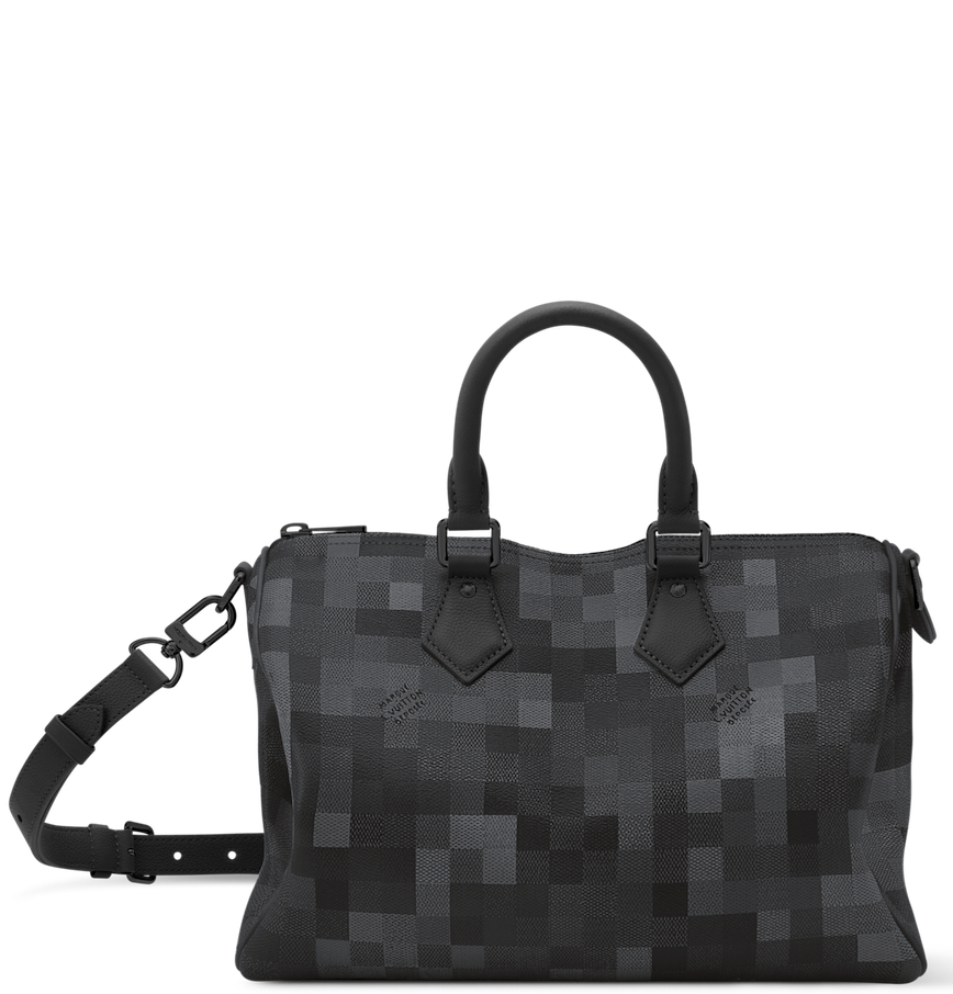  Túi Louis Vuitton Speedy 30 Bandoulière Bag 'Black' 