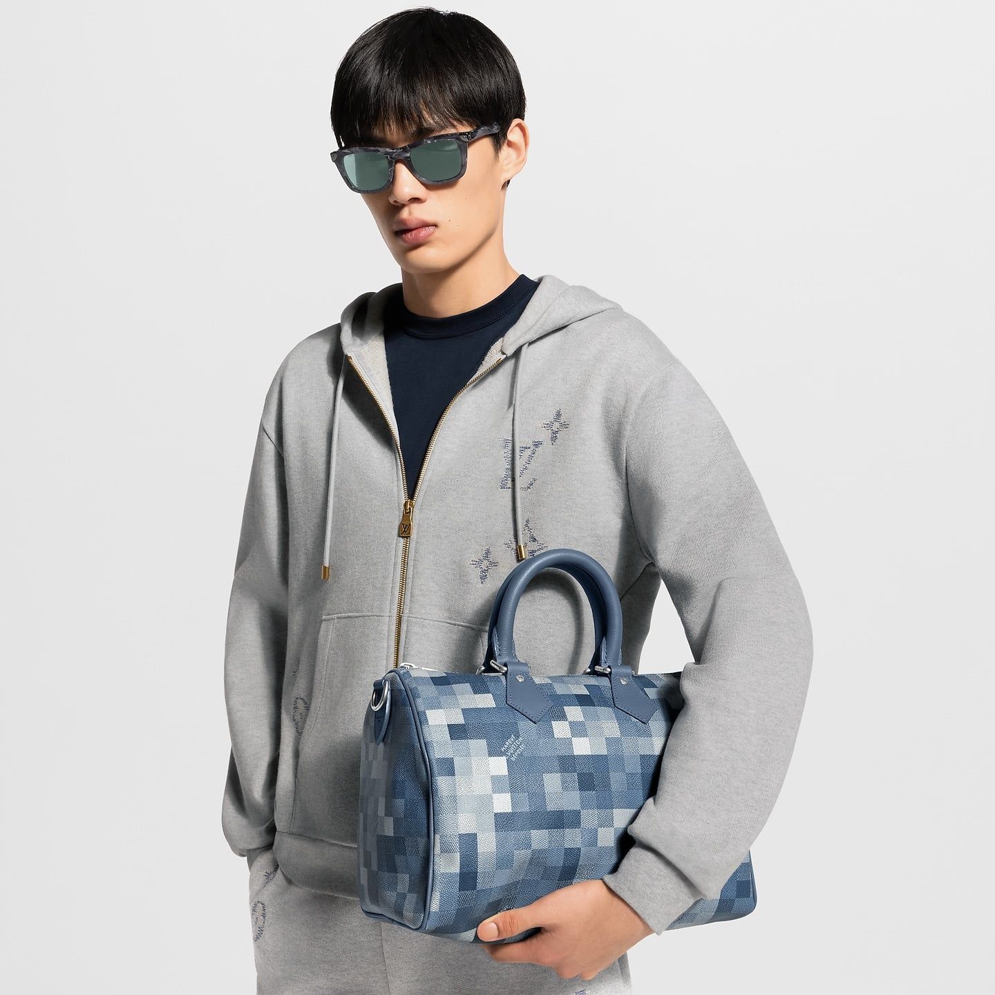  Túi Louis Vuitton Speedy 30 Bandoulière Bag 'Indigo' 