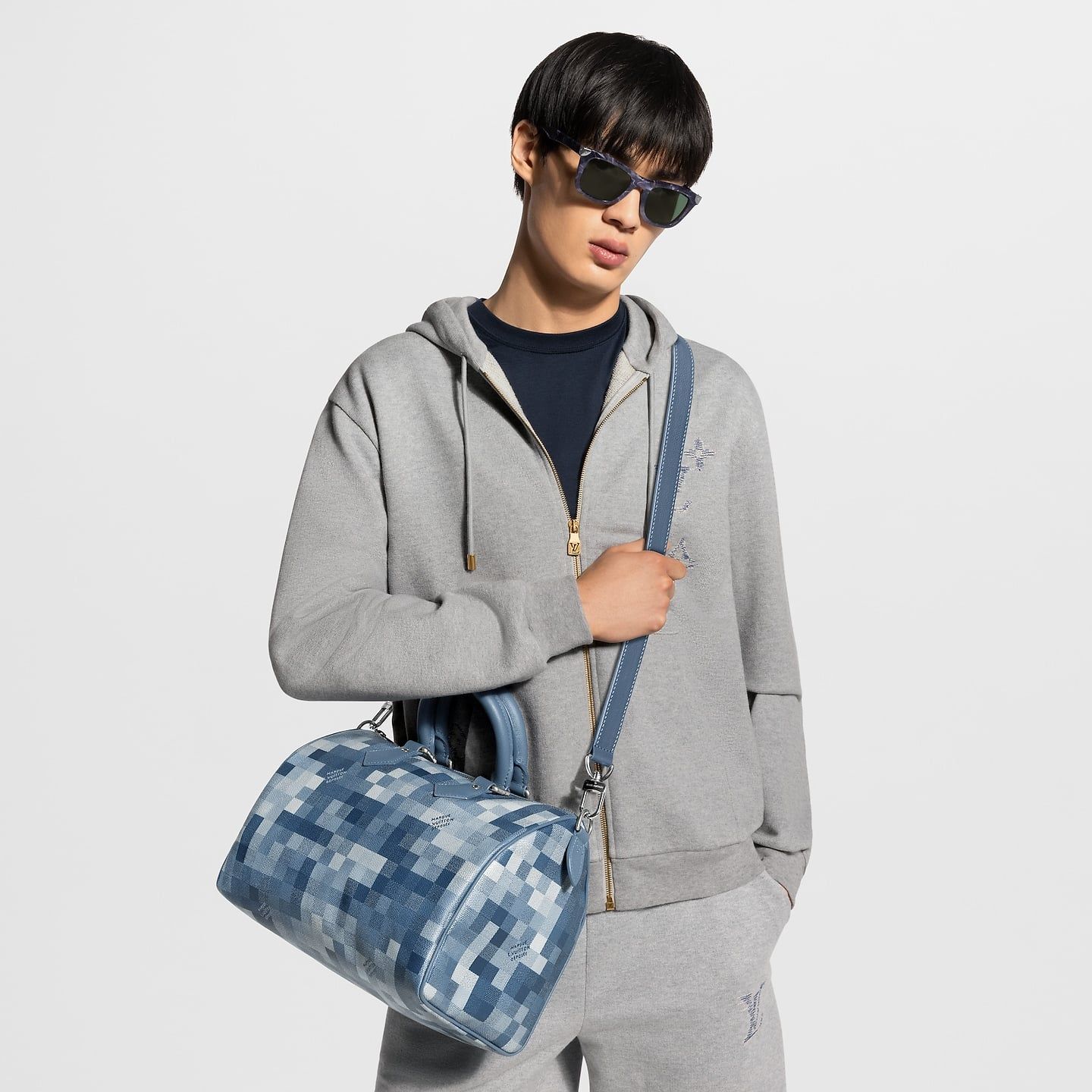  Túi Louis Vuitton Speedy 30 Bandoulière Bag 'Indigo' 