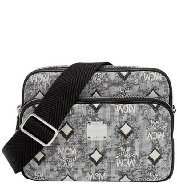  Túi MCM Klassik Visetos 'Grey' 