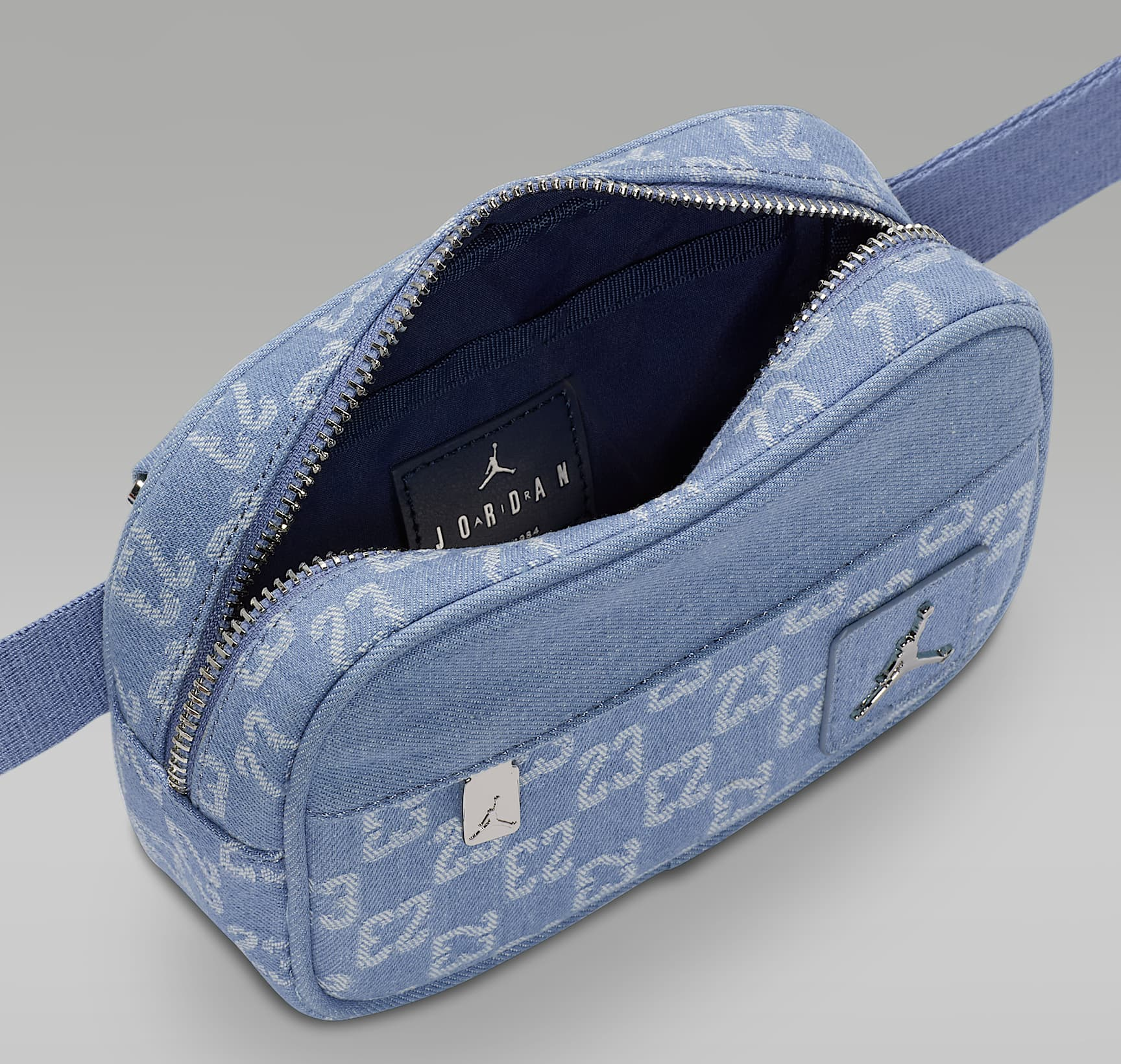  Túi Nike Jordan Monogram Crossbody ‘Denim blue' 