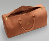  Túi Nike Jordan Suede Monogram Duffel ‘Brown’ 