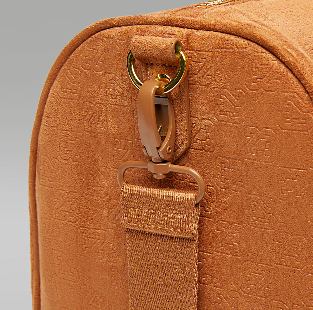 Túi Nike Jordan Suede Monogram Duffel ‘Brown’ 