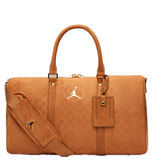  Túi Nike Jordan Suede Monogram Duffel ‘Brown’ 