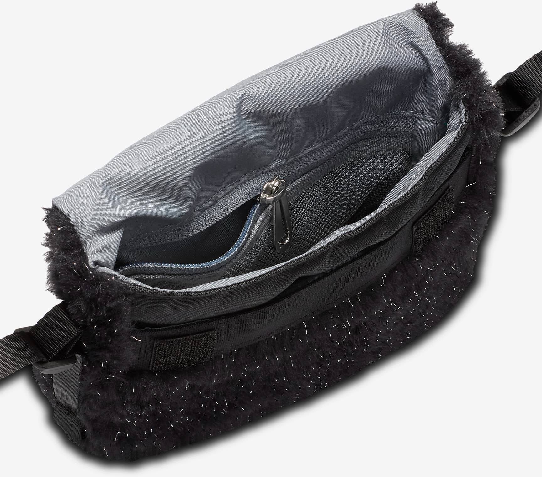  Túi Nike Older Faux Fur Crossbody Bag ‘Black’ 