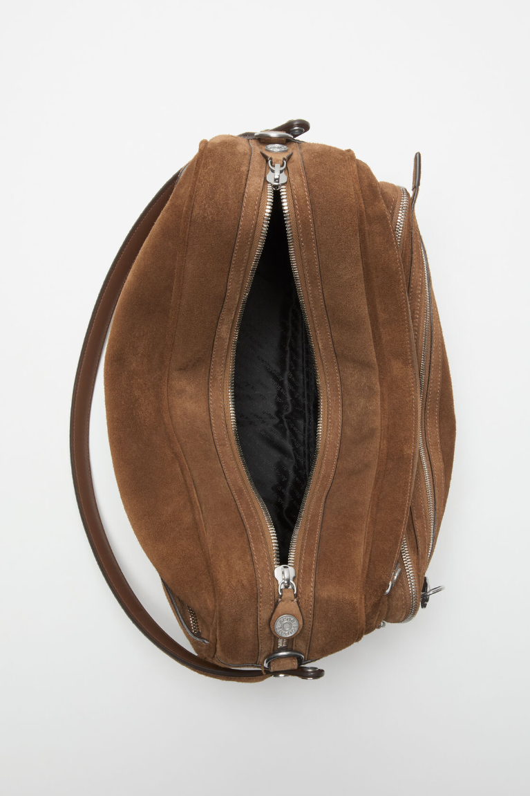  Túi Nữ Acne Camero Camera Suede Shoulder Bag 'Cognac Brown' 