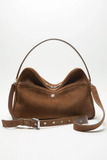  Túi Nữ Acne Camero Camera Suede Shoulder Bag 'Cognac Brown' 