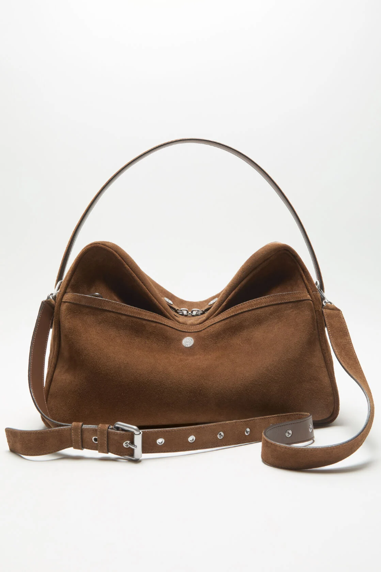  Túi Nữ Acne Camero Camera Suede Shoulder Bag 'Cognac Brown' 