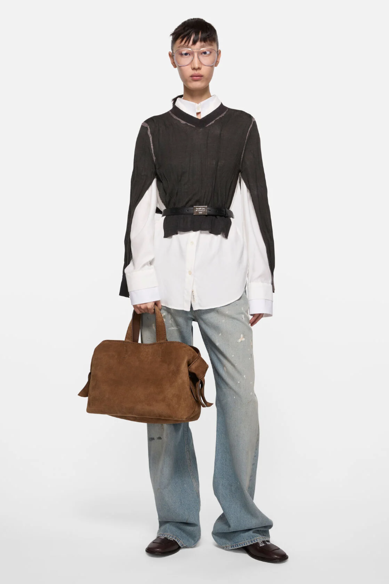  Túi Nữ Acne Musubi Tote 'Cognac Brown' 