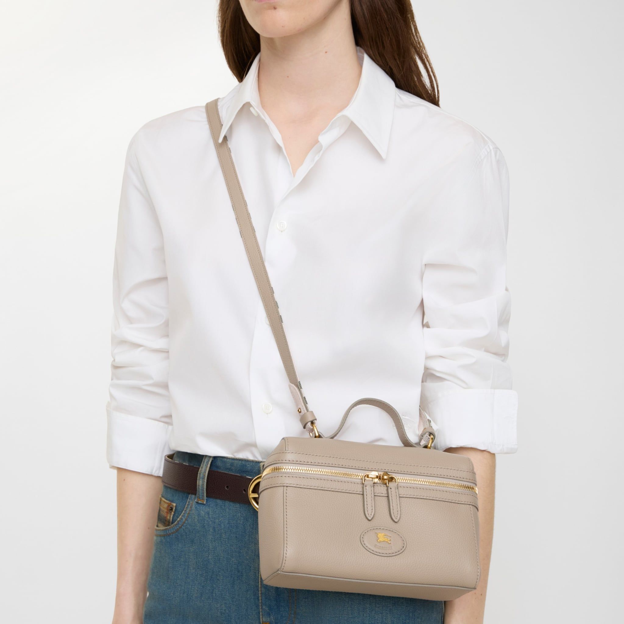  Túi Nữ Burberry Bloomsbury Vanity Bag 'Mushroom Beige' 