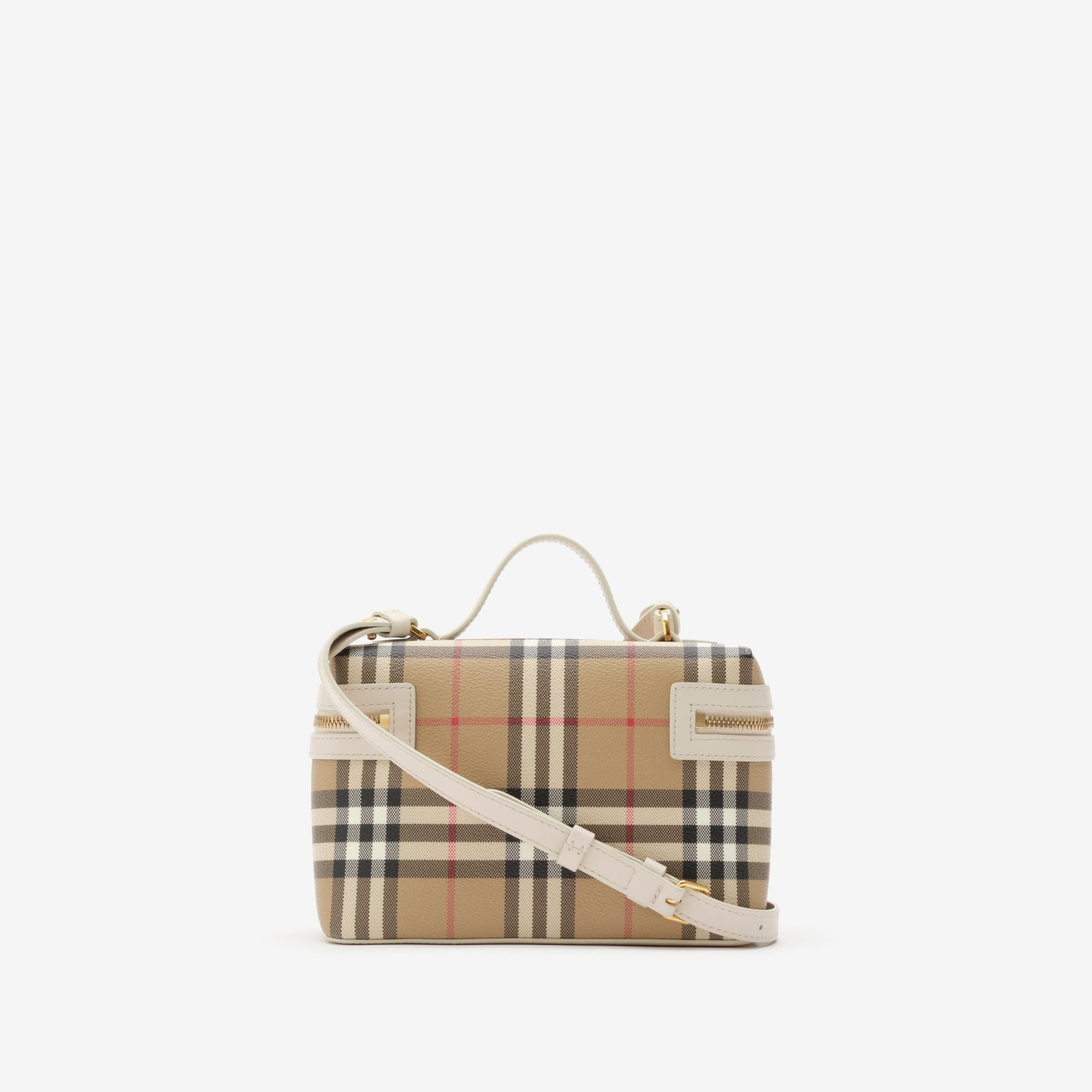  Túi Nữ Burberry Check Vanity Bag​ 'Beige' 