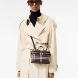  Túi Nữ Burberry Check Vanity Bag 'Brown' 
