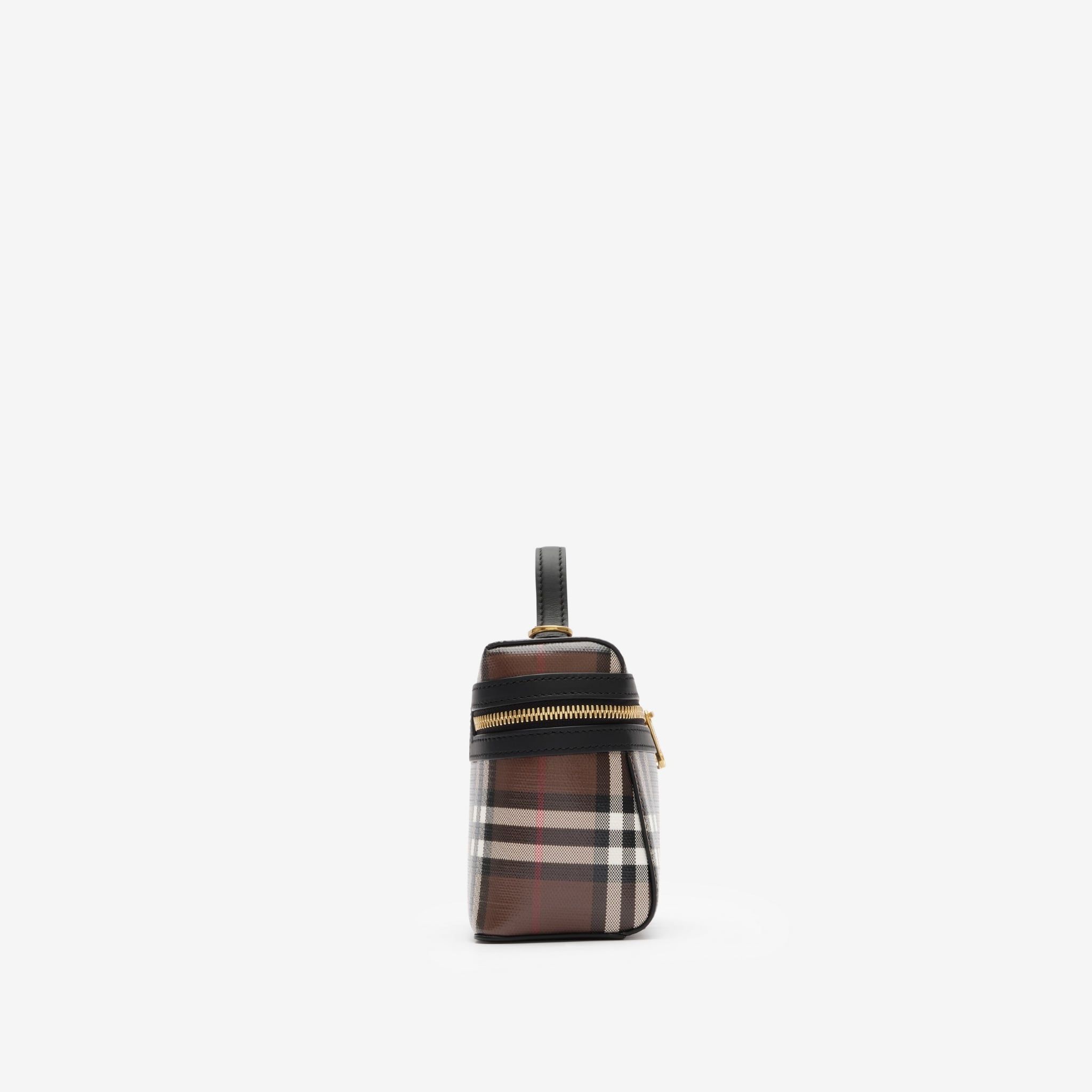  Túi Nữ Burberry Check Vanity Bag 'Brown' 