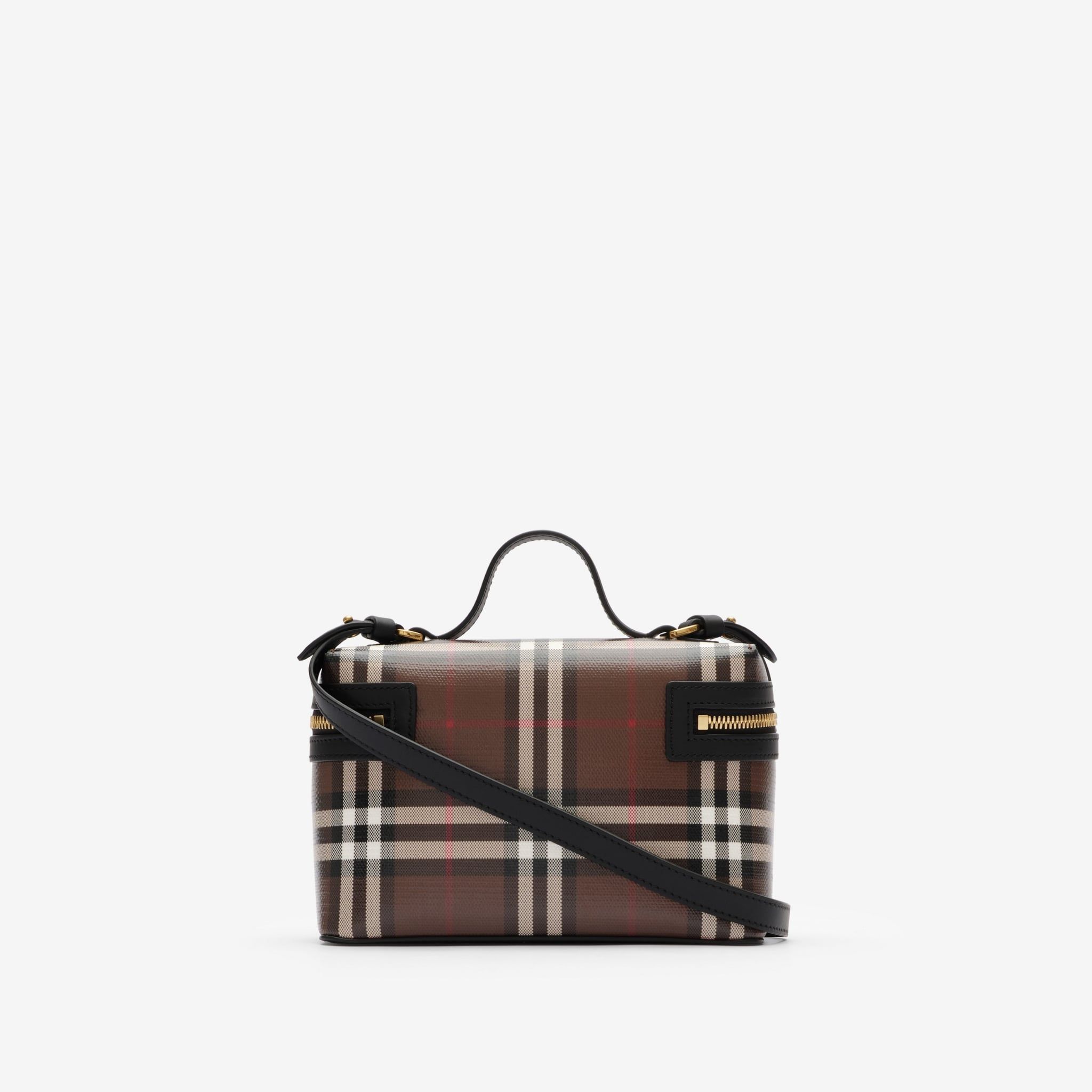  Túi Nữ Burberry Check Vanity Bag 'Brown' 