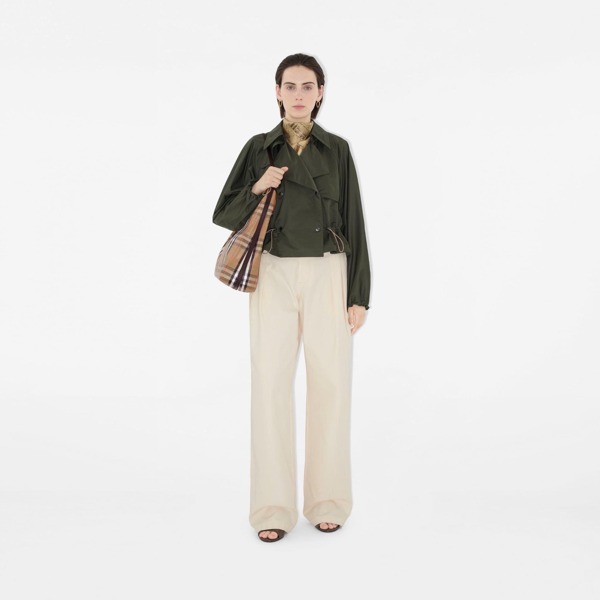  Túi Nữ Burberry Medium Highlands Shoulder Bag 'Beige' 