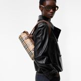  Túi Nữ Burberry Mini Check Barrel Bag 'Beige' 
