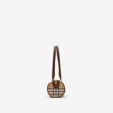  Túi Nữ Burberry Mini Check Barrel Bag 'Beige' 