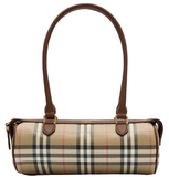  Túi Nữ Burberry Mini Check Barrel Bag 'Beige' 