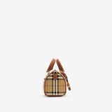  Túi Nữ Burberry Mini Check Bowling Bag 'Beige' 