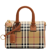  Túi Nữ Burberry Mini Check Bowling Bag 'Beige' 