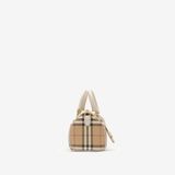  Túi Nữ Burberry Mini Check Bowling Bag 'Beige' 