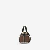  Túi Nữ Burberry Mini Check Bowling Bag 'Chocolate Brown' 