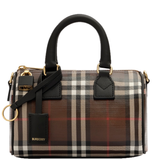  Túi Nữ Burberry Mini Check Bowling Bag 'Chocolate Brown' 