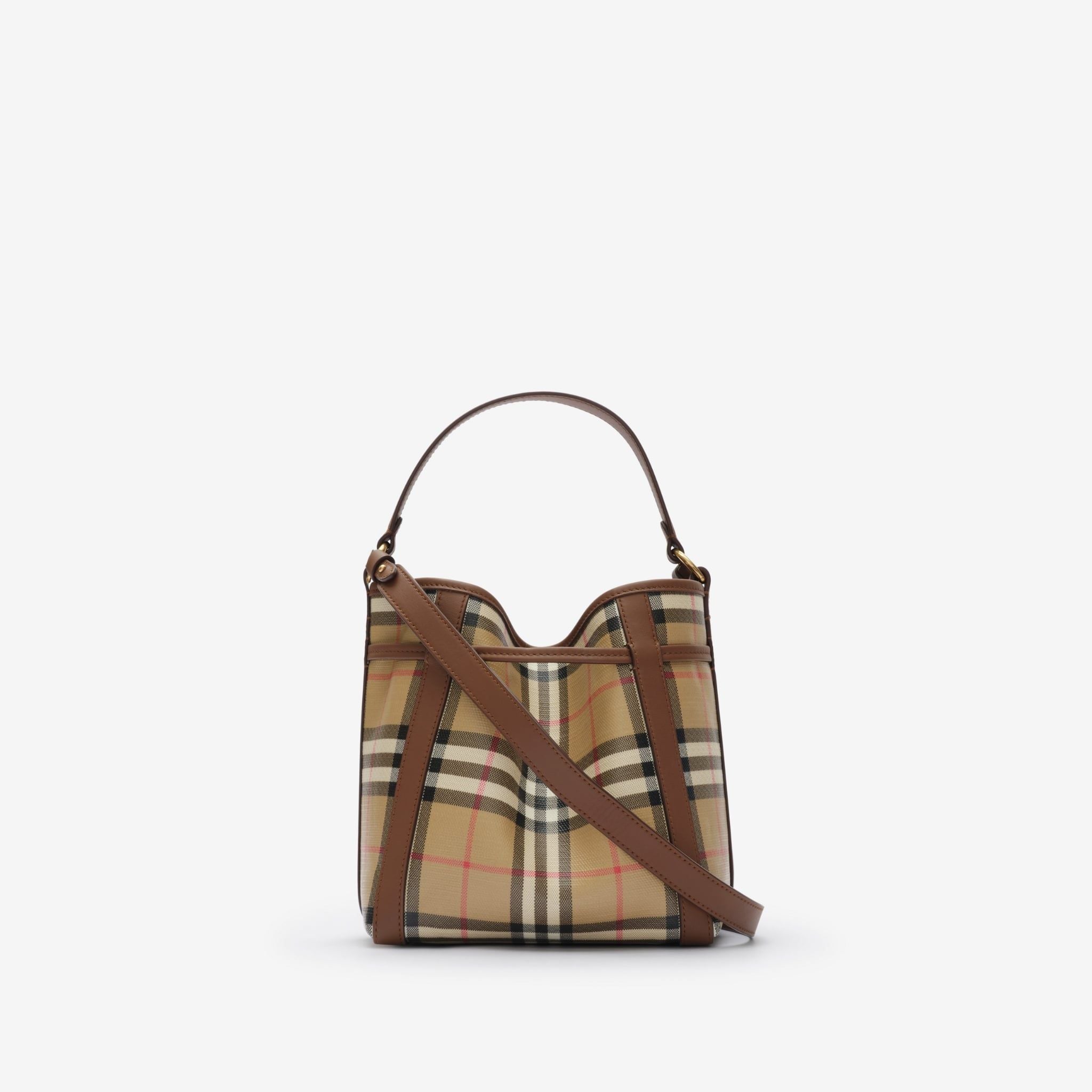  Túi Nữ Burberry Mini Check Bucket Bag 'Beige' 