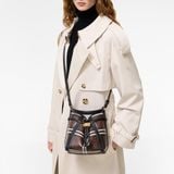  Túi Nữ Burberry Mini Check Bucket Bag 'Brown' 