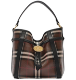  Túi Nữ Burberry Mini Check Bucket Bag 'Brown' 