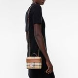 Túi Nữ Burberry Mini Check Mates Vanity Bag 'Beige' 