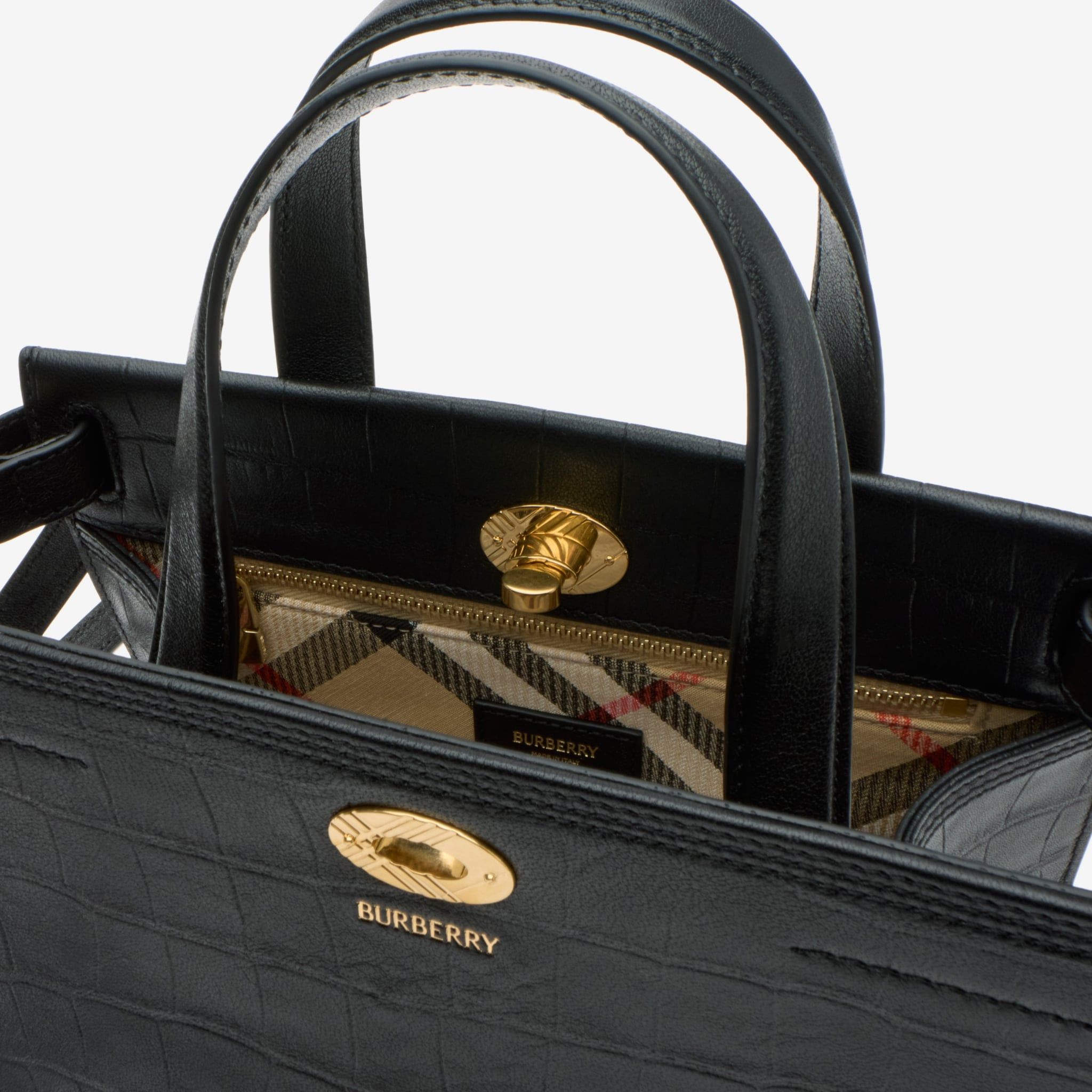  Túi Nữ Burberry Mini Cotswolds Tote 'Black' 