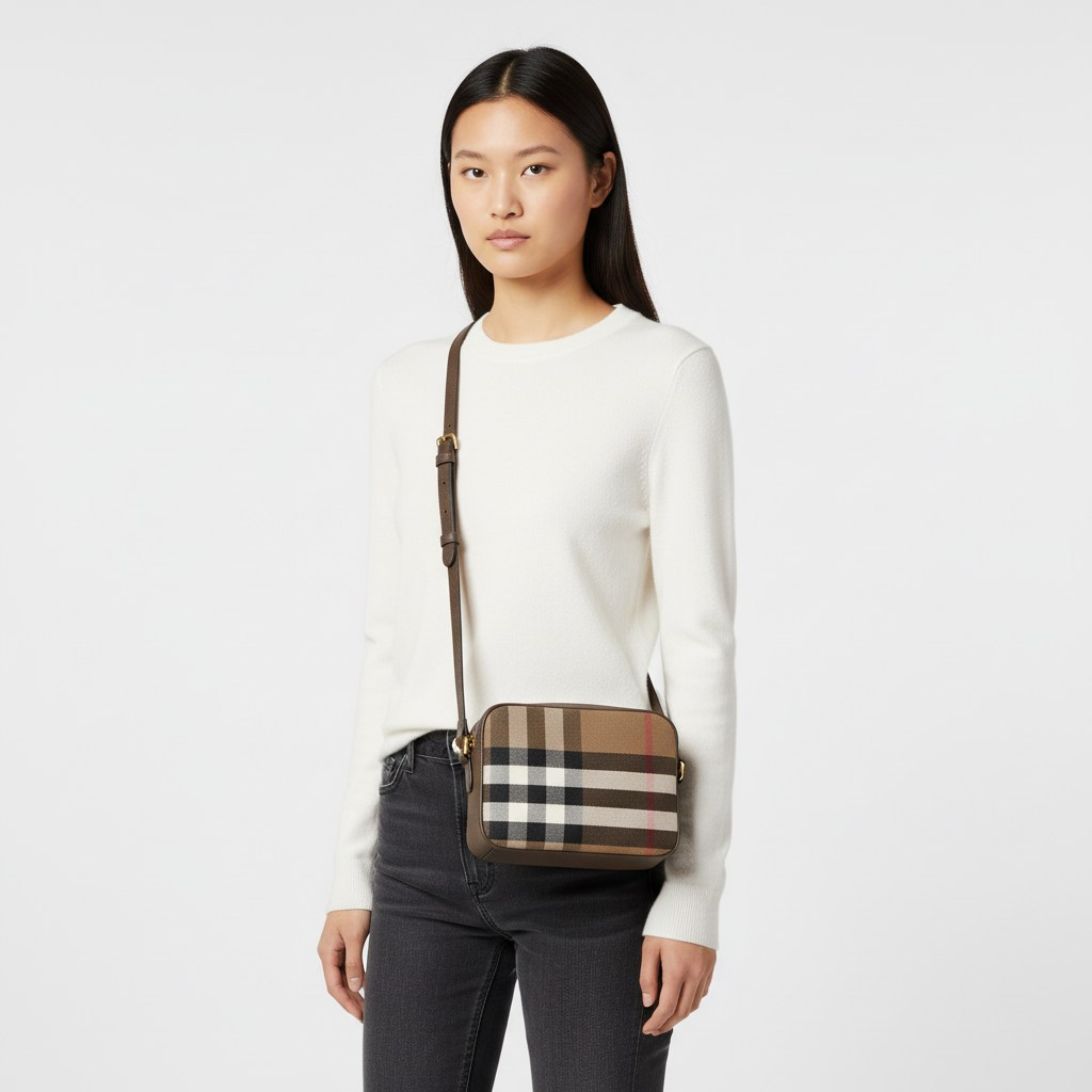  Túi Nữ Burberry Small Camera Bag 'Beige' 