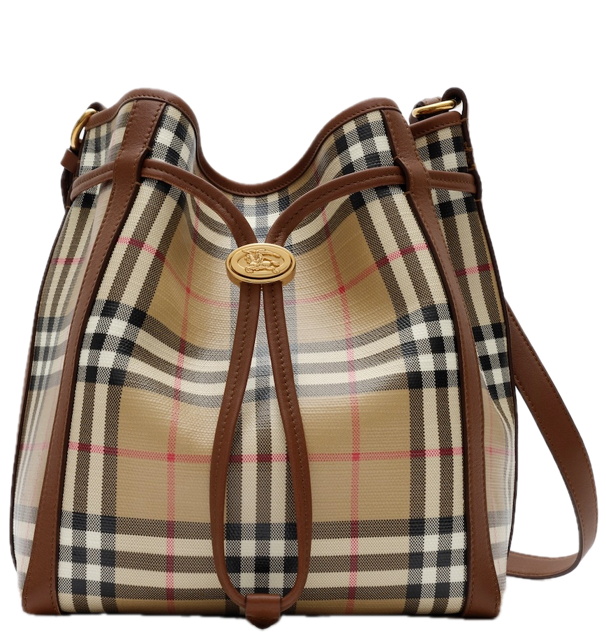  Túi Nữ Burberry Small Check Bucket Bag 'Beige' 