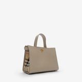  Túi Nữ Burberry Small Check Cotswolds Tote 'Mushroom Beige' 