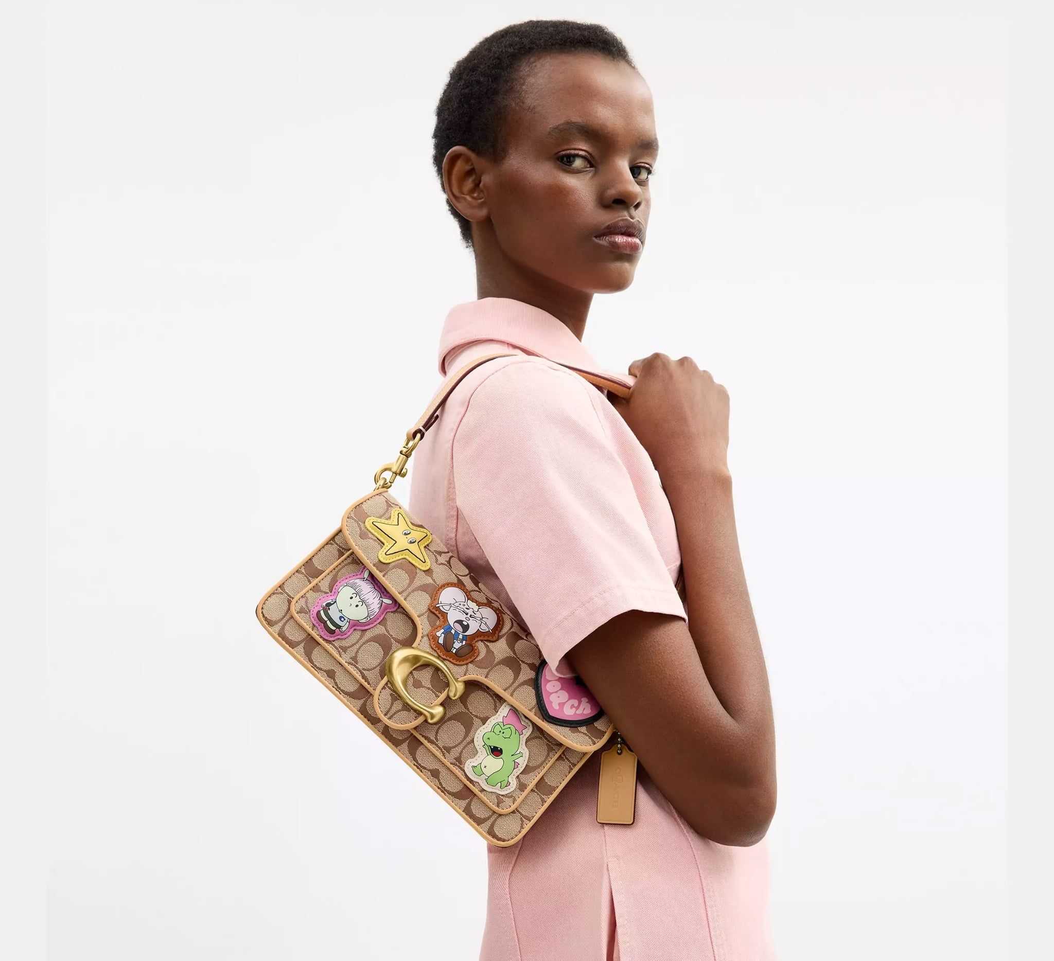  Túi Nữ Coach Brain Dead Soft Tabby Shoulder Bag 26 'Brass' 
