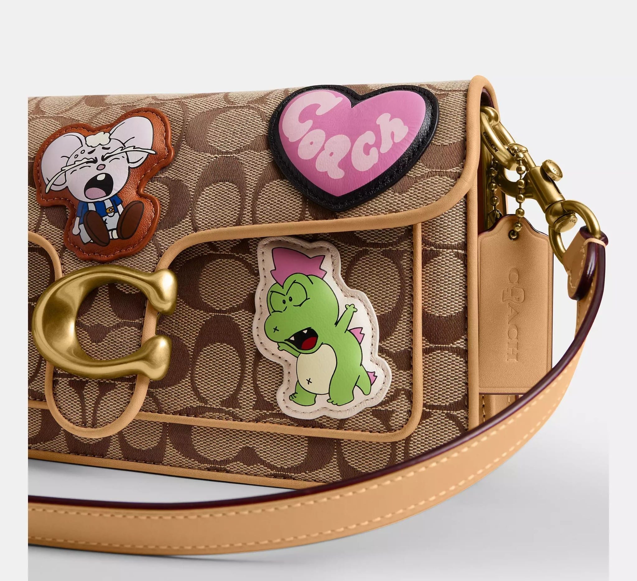  Túi Nữ Coach Brain Dead Soft Tabby Shoulder Bag 26 'Brass' 