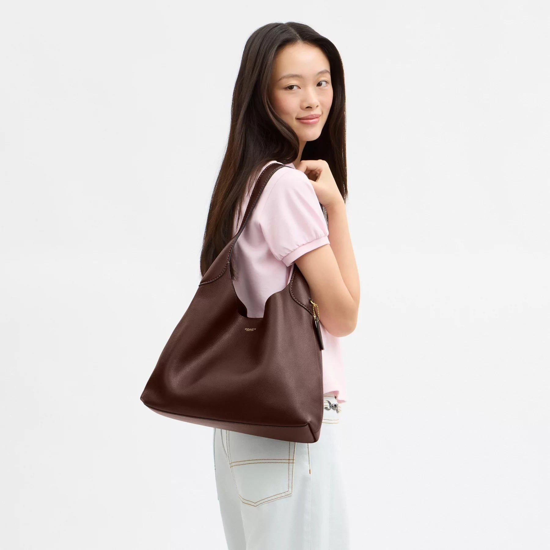  Túi Nữ Coach Brooklyn Shoulder Bag 34 'Maple' 