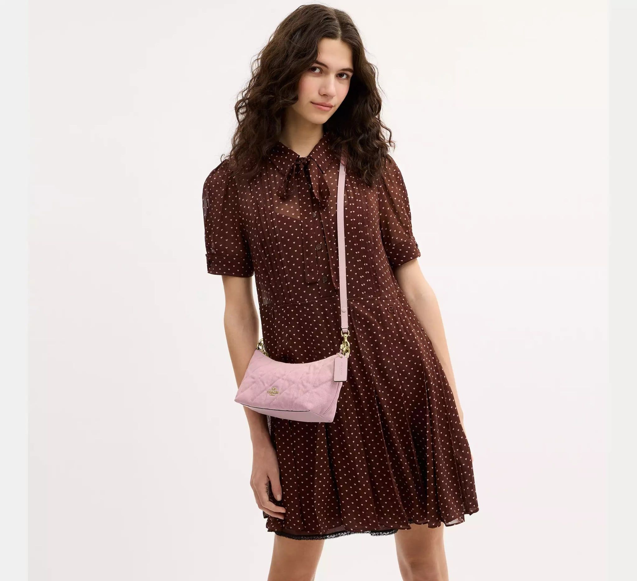  Túi Nữ Coach Caitlin Shoulder Bag 'Pink' 